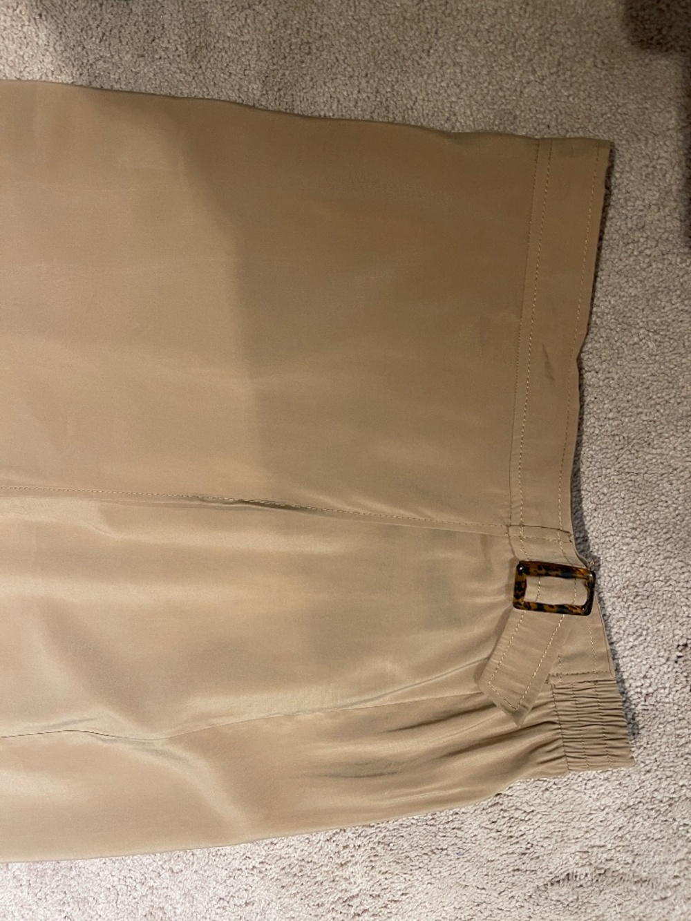 Max Studio light wrap midi skirt beige women L - NWT - Picture 9 of 10